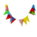 Multi Color Poly Pennant Strings